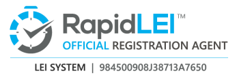 RapidLEI virallinen rekisteröintiedustaja - LEI-järjestelmä LEI-numero: 984500908J38713A7650